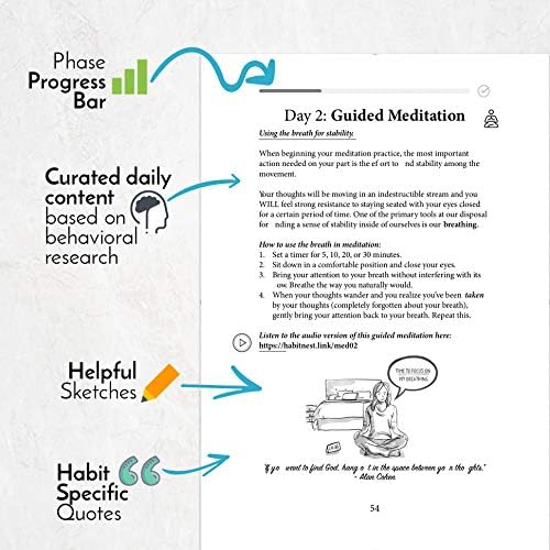  Meditation Sidekick Journal, A Meditation Book & 66-Day Mindfulness Journal - Image 4
