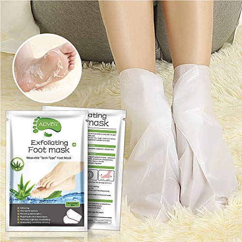 Foot Peel Mask 5 Pack, Aloe Foot Mask Peeling Off Calluses Dead Skin