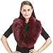 Lucky Leaf Women Winter Faux Fur Scarf Wrap Collar Shrug for Wedding Evening Party