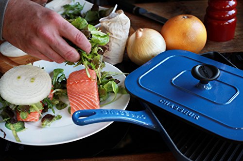 Chasseur 10-inch Blue French Enameled Cast Iron Panini Press - Image 5