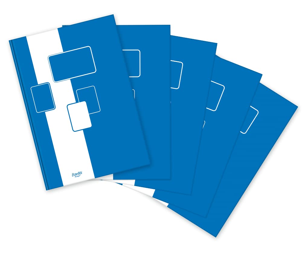 Bantex Budget Notebook A4 Squared 96 Sheets 60gsm (Pack of 5)