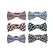 Baby Boys Toddler Pre-tied Bow Tie With Adjustable Neck Strap Kids Bowtie Set of 6