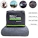 Rainleaf Microfiber Travel Towel Quick Dry Swimming Towel Ultra-Compact,Super Absorbent,Washcloths for Bathroom, Shower,Camping,Backpacking-Gray 30
