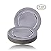 Silver Spoons ELEGANT DISPOSABLE CHARGER PLATES - Metallic Finish - Made of Premium Carstock Materials - 13', 10 PC, Silver