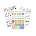 Erin Condren Designer Sticker Pack - Lets Party Sticker Pack Includes 3 Sticker Sheets, 160 Stickers. Decorative and Cute Stickers for Customizing Planners, Notebooks, and More