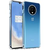 iCoverCase for OnePlus 7T Case Clear, Corner Shockproof Protective Phone Case Soft TPU Slim Thin Case for OnePlus 7T - Clear