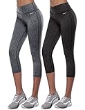 Aenlley Women's Activewear Yoga Pants High Rise Slim Fit Tights Cropped Ca's