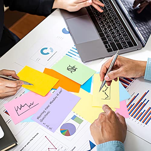 Koogel 272 Pieces Colored Index Cards, Blank Index Note Cards Bulk Neon Color Flash Cards Study Note Cards for School Learning Office Game Cards