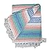 Open Road Goods Multi Color Mexican Falsa Blanket - Handwoven in Mexico - Great for The Beach, Picnics, Yoga, or a Throw! (Beach CT)