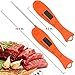 Meat Thermometer Instant Read Digital Food Thermometer Fork BBQ Grill Thermometer, Kitchen Probe with Long Fork for Grilling, Cooking and BBQ Fork with LED Screen and Ready Alarm