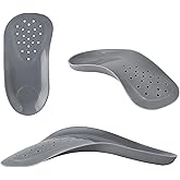 WALKROFEET Original 3/4 Arch Support Metatarsal Support Orthotics Over-Pronation Insoles Relieve Plantar Fasciitis, Arch, Heel & Ankle Foot Pain (Gray, Men 6-8.5/Women 8-10.5)