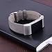 bayite Leather Band for Fitbit Charge 2, Matte Grey, 5.5