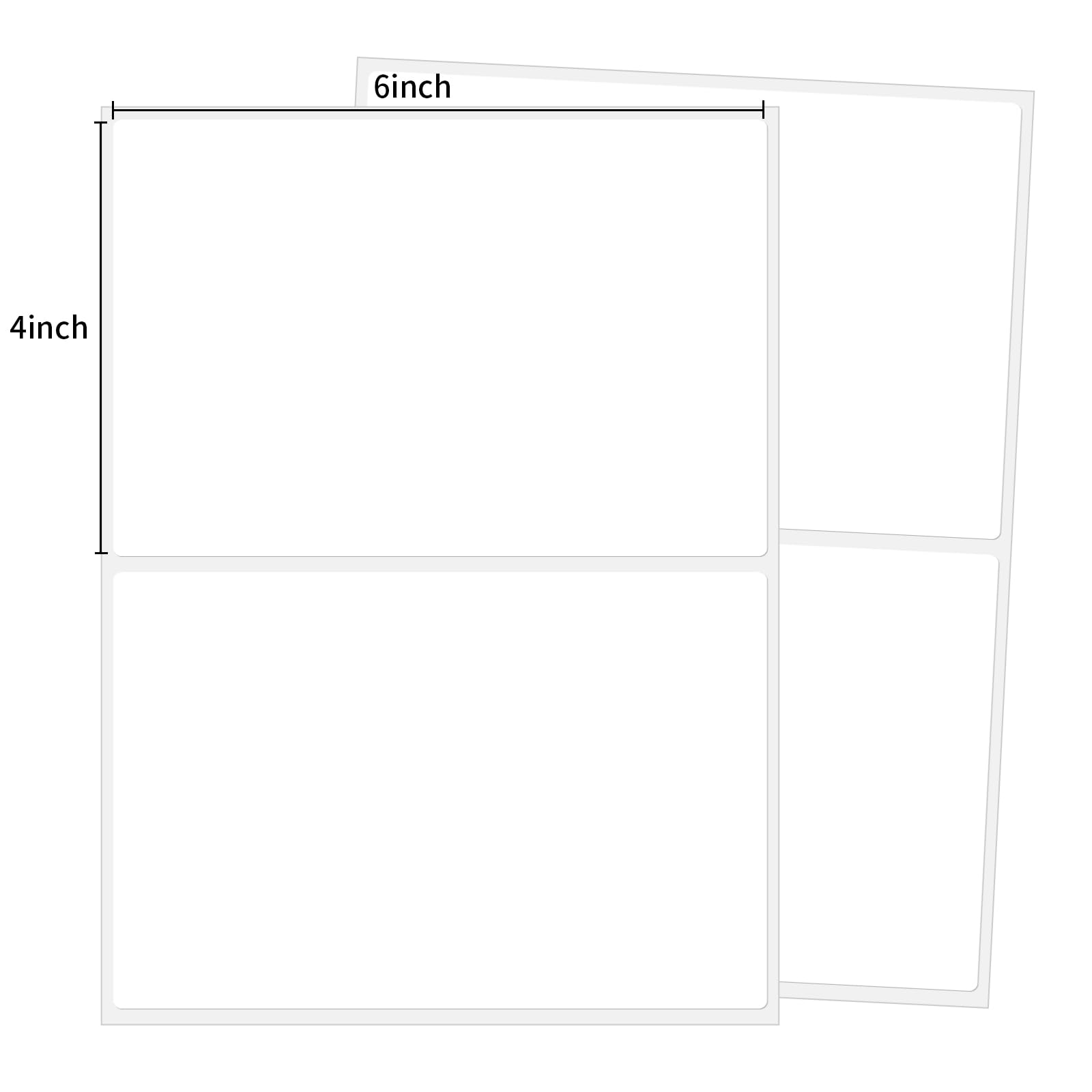 Photo 1 of 100 Pcs Labels for Storage Bins, 6 X 4 Inch Removable Labels for Storage Bins, Tear Resistant No Residue Storage Bin Label, Matte White Blank Box Label for School, Home, Business