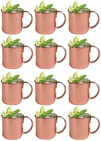 Moscow Mule Copper Mug 16oz Set of Twelve - 12 Pack