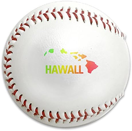 HAWAIIAN ISLAND Size 9 Safety Soft Baseballs Bullet Ball Training Ball White