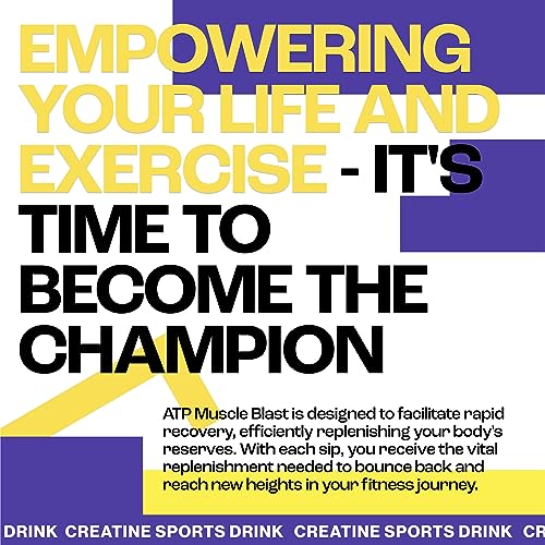 MMUSA ATP MUSCLE BLAST: WORLD’S ONLY STABLE CREATINE ENERGY DRINK. INSTANT ABSORPTION. IMMEDIATE BOOST FOR INTENSE BODYBUILDING, ENDURANCE SPORTS. TRAIN HARDER, RECOVER FASTER. 30 SACHETS, 11.4G EACH