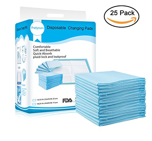 Disposable Changing Pads Mats, Soft and Waterproof Leak-Proof Breathable Disposable Underpads for Ba Disposable Changing Pads Mats, Soft and Waterproof Leak-Proof Breathable Disposable Underpads for Ba