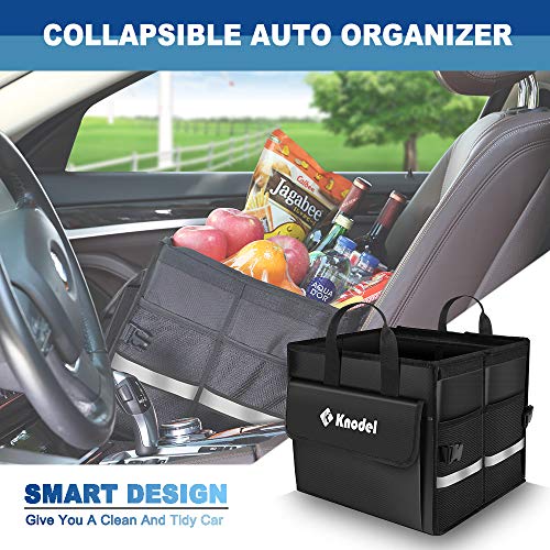 Knodel Car Trunk Organizer, Foldable Cover, Heavy Duty Collapsible Car