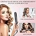 Hair Straightener Curling Iron 2 in 1, Professional Hair Straightener and Curler for All Hair Types, Tourmaline Ceramic Flat Iron with LCD Display, Rotating Adjustable Temperature and Auto Shut-Offthumb 1
