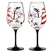 Enesco Designs by Lolita Maritime Acrylic Wine Glasses, Set of 2, 16 oz.