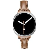 Mtozon Slim Leather Bands Compatible with Samsung Galaxy Watch 8 40mm/44mm Classic 46mm Straps Wristbands Women