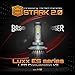 [Upgraded] Luxx ES Series - 80W All-in-One 360 Degrees Kit - Cool White 6000K 6K - Headlights Low and High Beam - 9,000 lm - H10/9140/9145