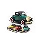 LW Vintage Cars Retro Style 1:32 Hard Top Vintage Cars Scale Diecast Car Model Collection Light&Sound (Red)