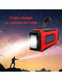 runningsnail Solar de emergencia AM FM NOAA   Radio (3 W LED linterna, SOS alarma y 2000 mAh externa para Hurricane Storm Terremoto Camping Senderismo   con manta de emergencia