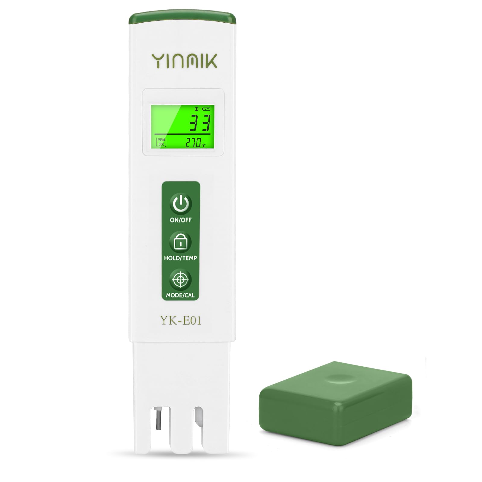 YINMIK TDS Meter, 3 in 1 TDS EC Temperature Tester, Digital TDS Test Kit with PPM500 & PPM700 Mode for Drinking Water, Accurate Conductivity Meter for Hydroponic Nutrients and DWC System