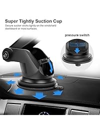 SANCEON   Cargador de coche inalámbrico de fijación automática, 7,5 W 10 W Qi Fast para salpicadero de ventilación, compatible con iPhone XS XS Max XR X 8 8Plus, Samsung Galaxy S10 S10+ S9 S9+ S8
