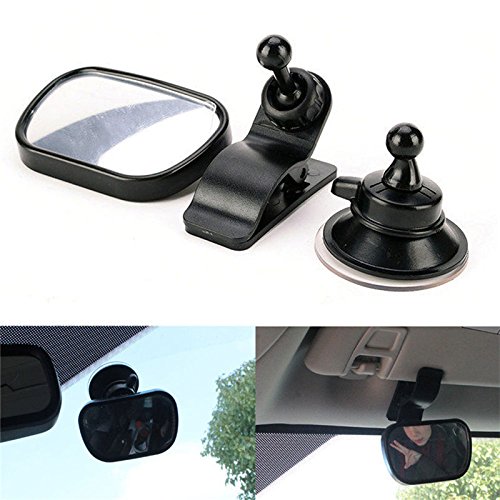 Follicomfy 2 in 1 Mini Safety Car Back Seat Baby View Mirror Adjustable Baby Rear Convex Mirror Car Baby Kids Monitor