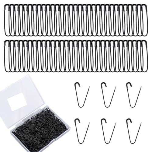 500pcs Safety Pins Assorted, 0.91 Inch Small Safety Pins for Clothes Nickel Plated Steel Wire Heavy Duty Basting Pin for Quilting Sewing Arts Crafts Pinning Garment Fixing (Black) at Amazon