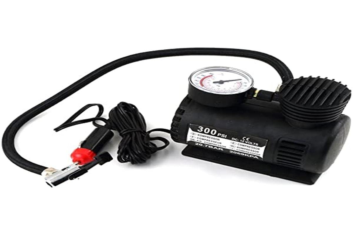 ELEAR™ Portable 12V Car Motor Bike Tyre Inflator Electric Pressure Air Compressor Pump
