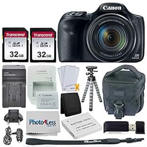 Amazon.com: Cámara digital Canon PowerShot SX540 HS + 2 ...