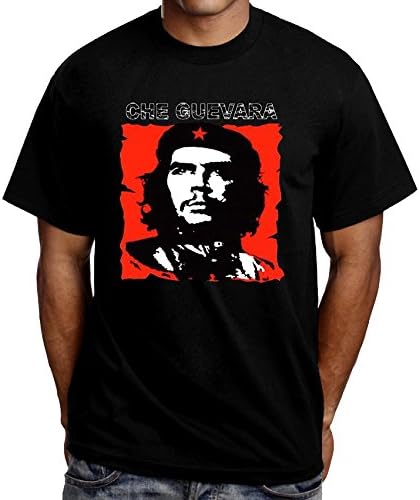 Che Guevara Men's T Shirt Short Sleeves Black S-3XL (3XLarge, Black)
