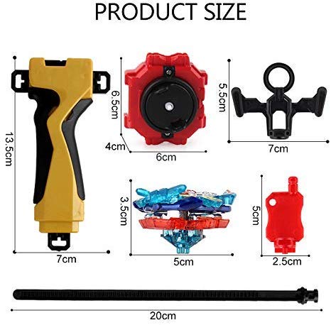 Hityblty Bay Battle Burst Avatar Attack Battle Set with Two String Launcher and Grip Starter Set