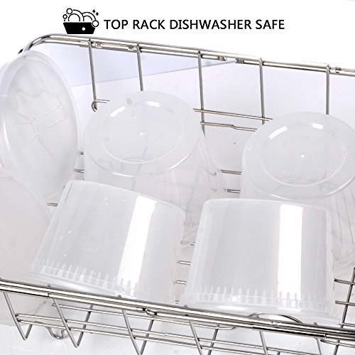 48pk SZUAH Deli Containers with Lids - 16oz Clear Take Out Deli Cups - Food Grade Plastic Meal Prep Containers - BPA Free & Leakproof, Microwaveable, Freezer & Dishwasher Safe