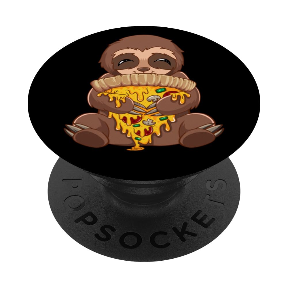 Pizza Lover Baker Movie Night Italian Sloth Pizza PopSockets Swappable PopGrip