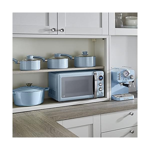 Swan-Retro-Digital-Microwave-Blue-20-L-800-W-6-Power-Levels-Including-Defrost-Setting-SM22030BLN Swan Retro Digital Microwave Blue, 20 L, 800 W, 6 Power Levels Including Defrost Setting, SM22030BLN