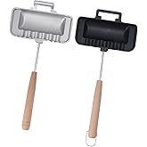 Double Sided Sandwich Baking Pan Double Sided Frying Pan Removable Handle Non Stick Pans Aluminum Flip Grilled Cheese Pan Breakfast Sandwich Maker and Dishcloth for Panini Pancake