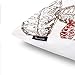 Phantoscope HANTOSCOPE Decorative Set of 2 New Living Series Falling Leaves Red and Brown Throw Pillow Case Cushion Cover 18