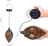 Tomshine Solar Lantern Light Outdoor Hanging Garden Metal Lamp view 3