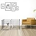 Rackaphile Small Dog Playpen Indoor, Small Animal Pet Playpen with Door DIY Metal Wire Portable Pet Fence Cage Kennel Crate for Cats, Puppy, Rabbit, Ferret, Guinea Pig, Bunny (8 Panels)