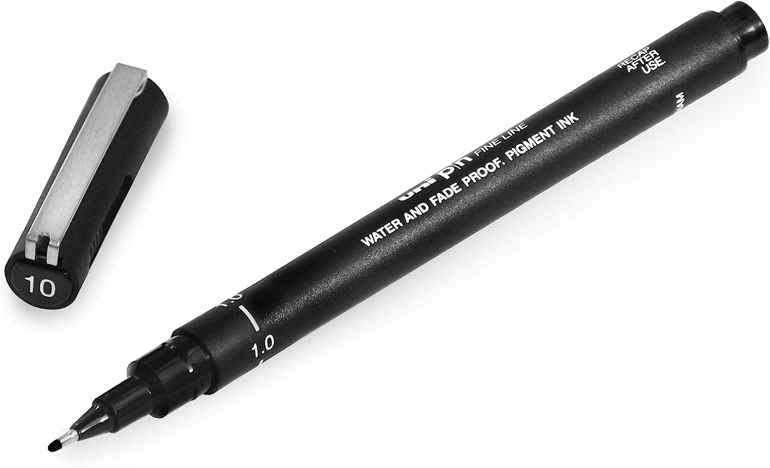 Uni Pin Fineliner Drawing Pen - Black Ink - 1.0mm Nib - Single