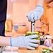 Bowoo Cut Resistant Gloves High Elastic Level 5 Protection Kitchen Safety Work Gloves EN388 Certified for Housewife Chef Pineapple Cutter Knife Sharpner(1Pair,Large)