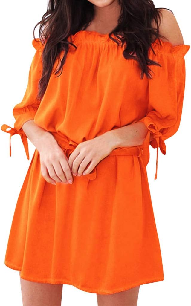 yellow off the shoulder mini dress