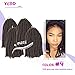 YEBO Spring Twist Hair 4 Packs 8 Inches Spring Twists Crochet Braiding Hair Ombre Colors Synthetic Hair Extensions 30 Strands/Pack, 110g/Pack(#4,8Inch)