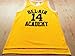 Fresh Prince Jersey 14 Will Smith Jersey Yellow Bel-Air Academy Basketball Jerseys Stitched (Golden, XX-Large)