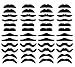 LuckyStar365 48 pcs Self Adhesive Novelty Fake Mustaches, Mustache Party Supplies, Easy to Get Off and Great for Masquerade Party & Performance