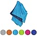 VANCLE Evaporative Snap Cooling Towels for Sports and Fitness in Hot Environment, Blue